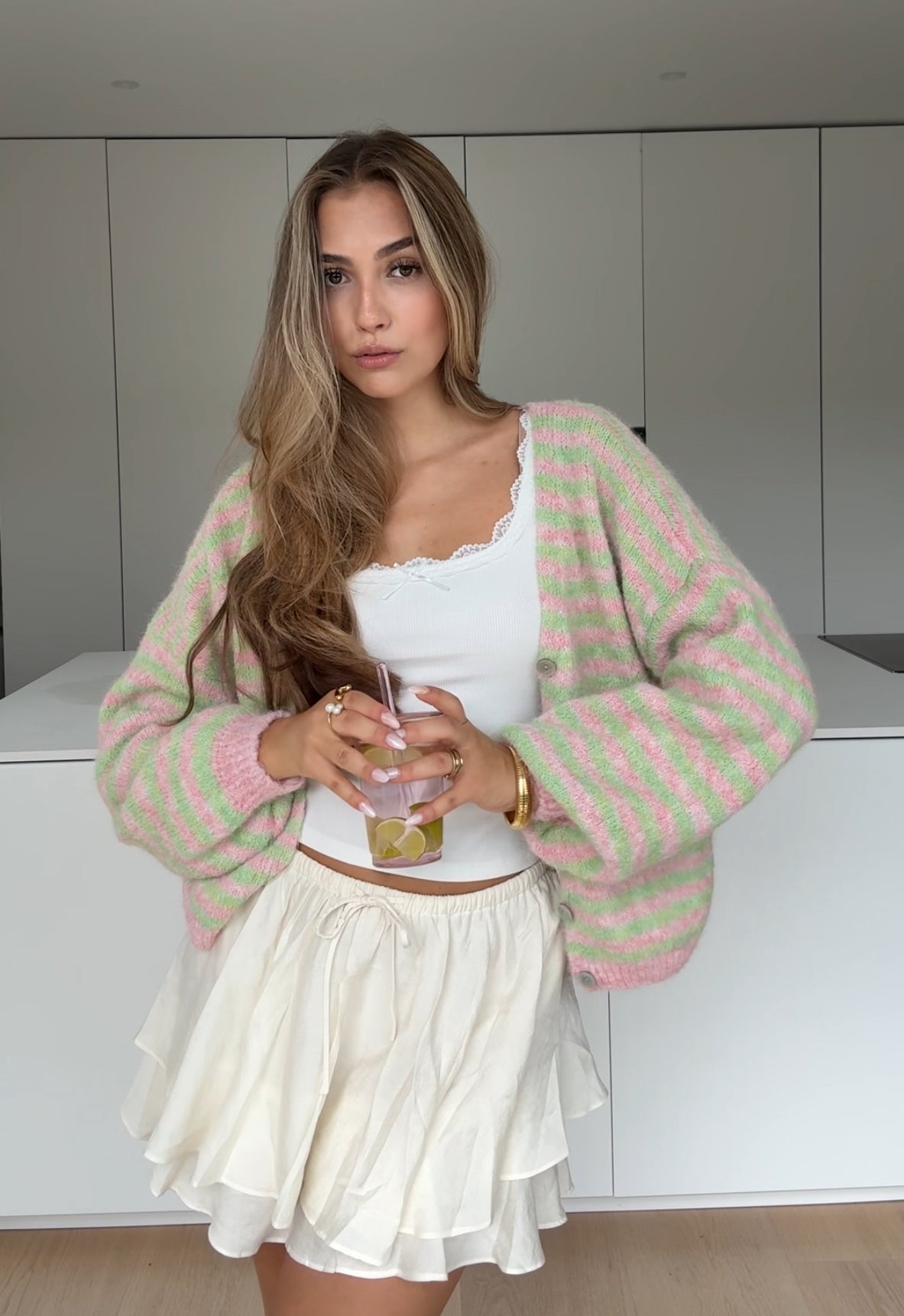 FALDA ACAMPANADA BLANCA