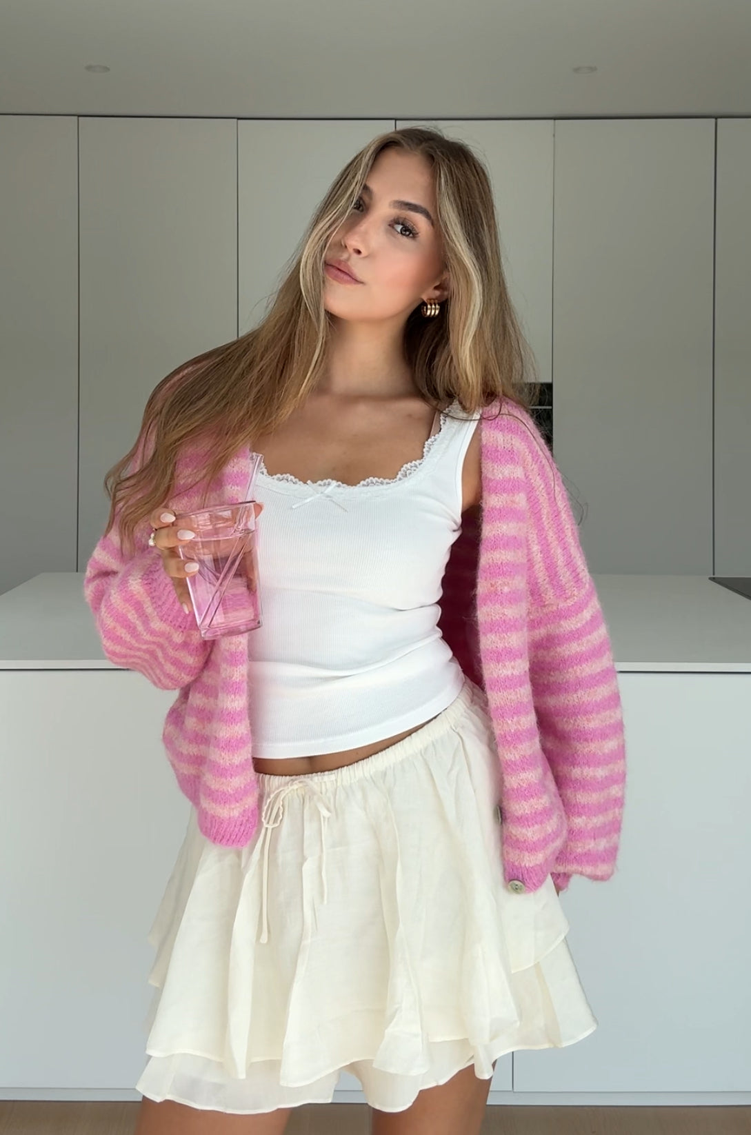 FALDA ACAMPANADA BLANCA