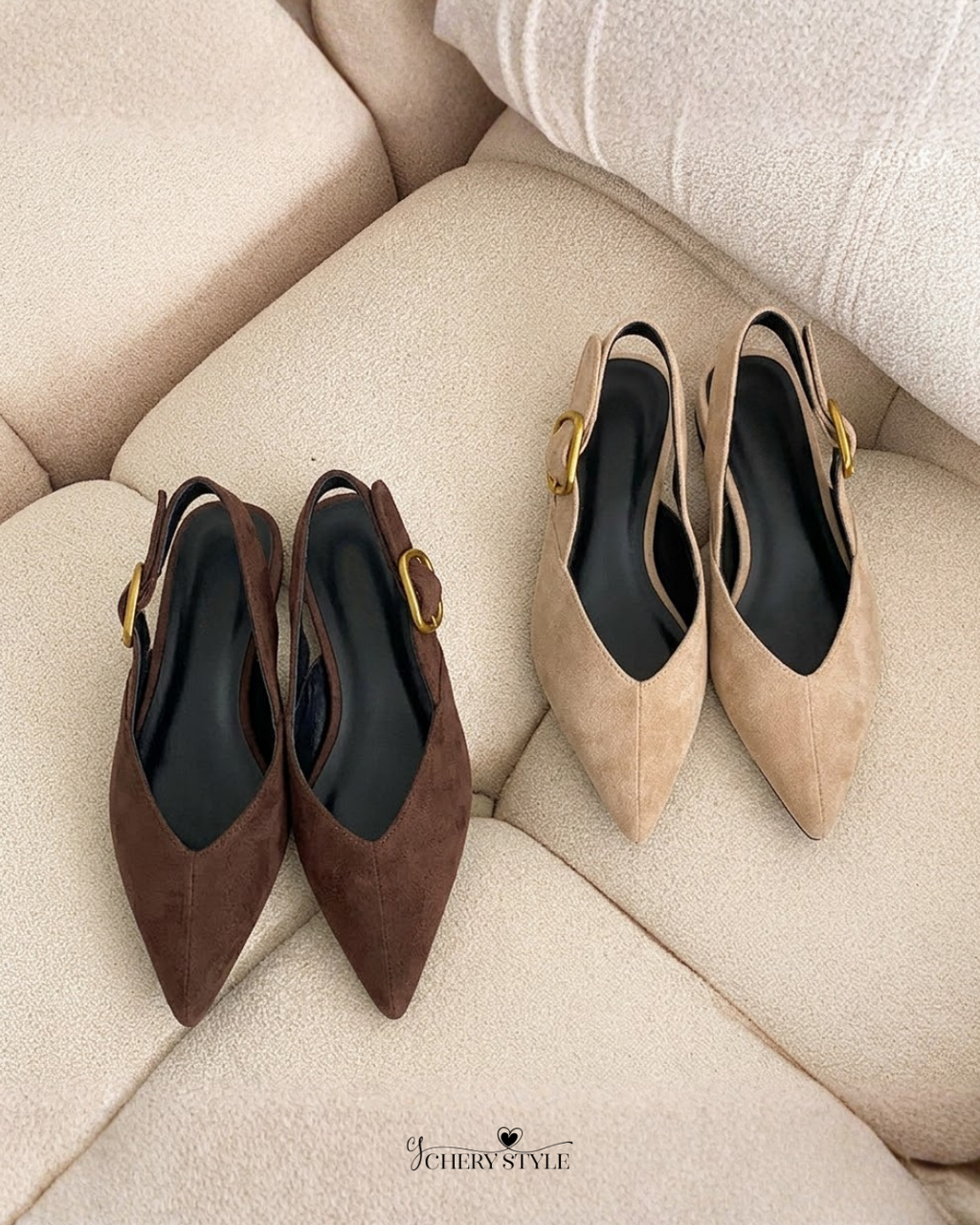 Demi | Mocasín Slingback Taupe
