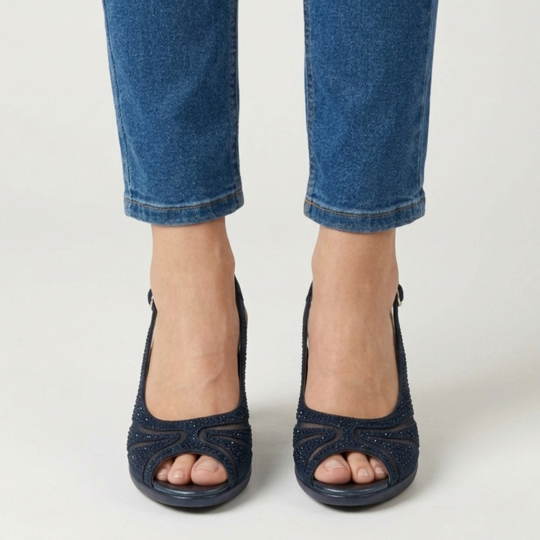 Nami | Sandalia Cómoda Mujer con Tacón