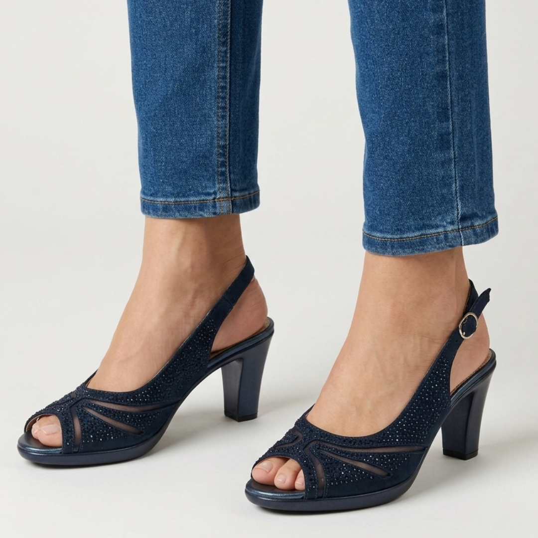 Nami | Sandalia Cómoda Mujer con Tacón