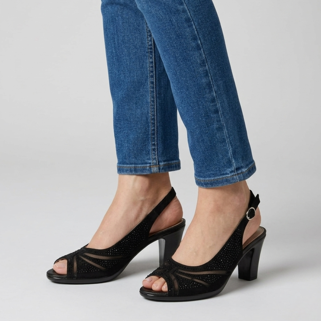 Nami | Sandalia Cómoda Mujer con Tacón