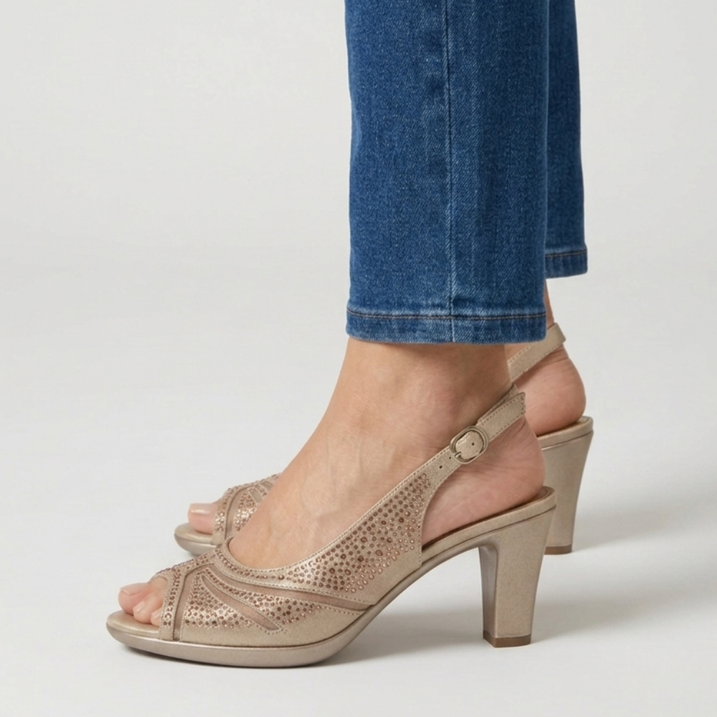Nami | Sandalia Cómoda Mujer con Tacón