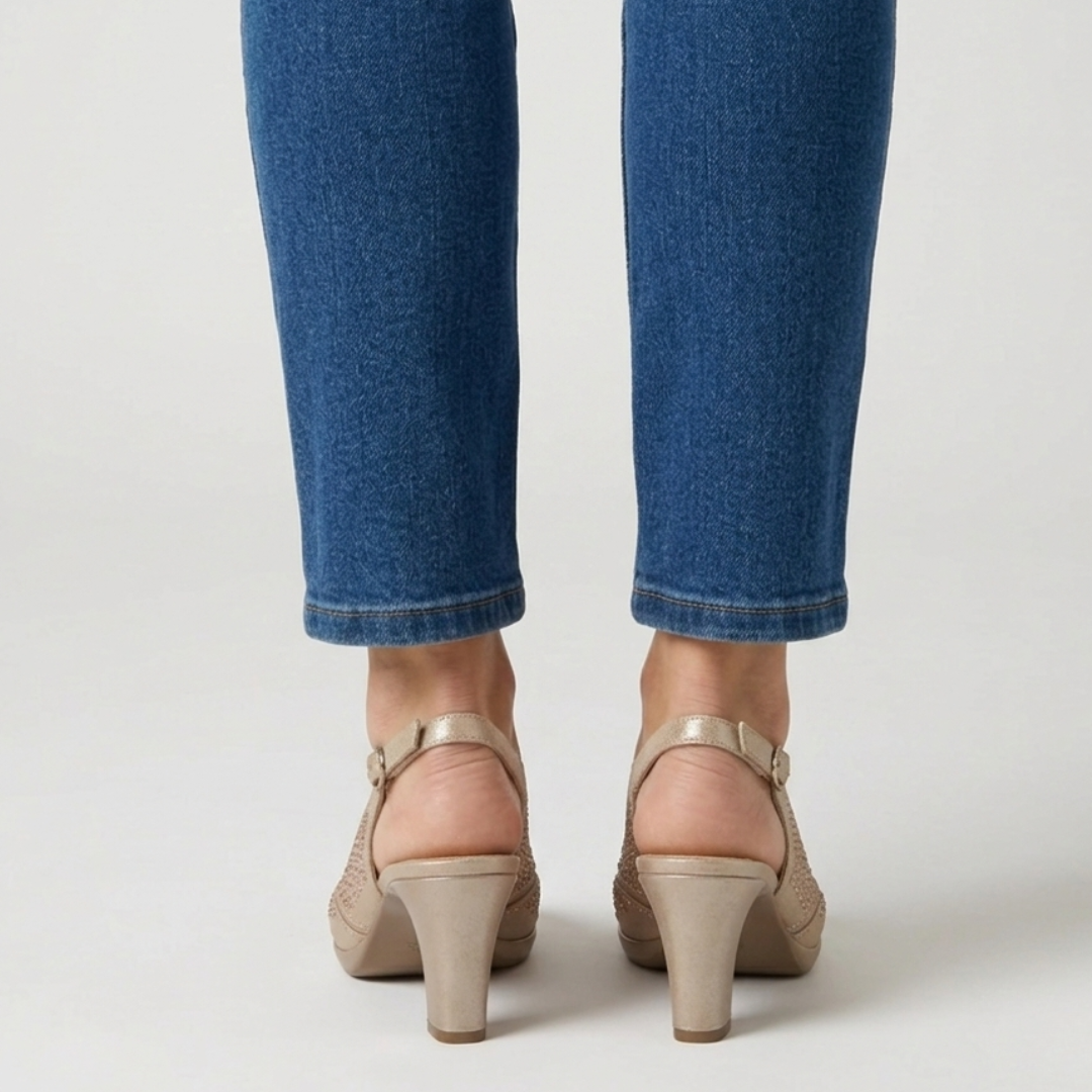 Nami | Sandalia Cómoda Mujer con Tacón
