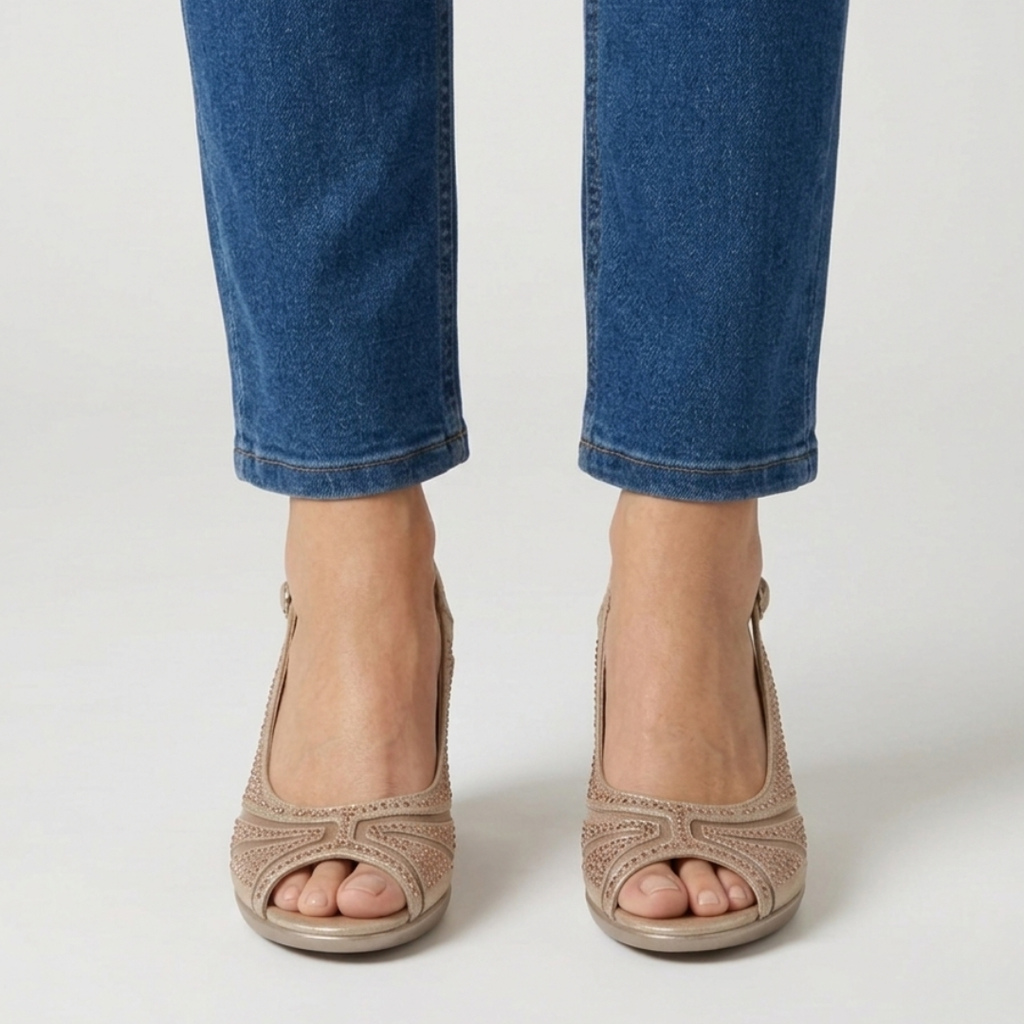 Nami | Sandalia Cómoda Mujer con Tacón