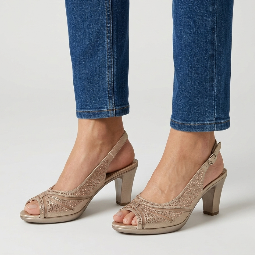 Nami | Sandalia Cómoda Mujer con Tacón