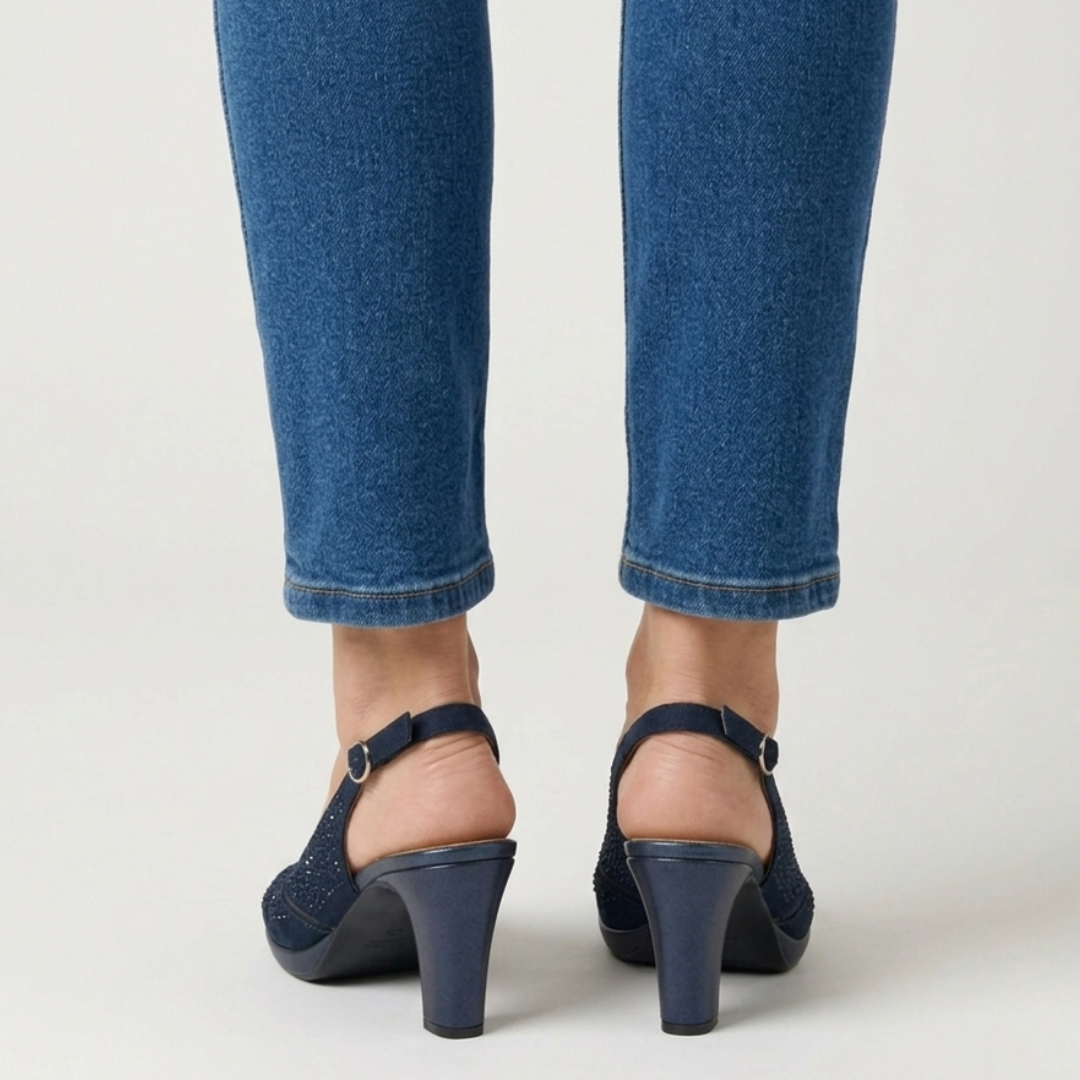 Nami | Sandalia Cómoda Mujer con Tacón
