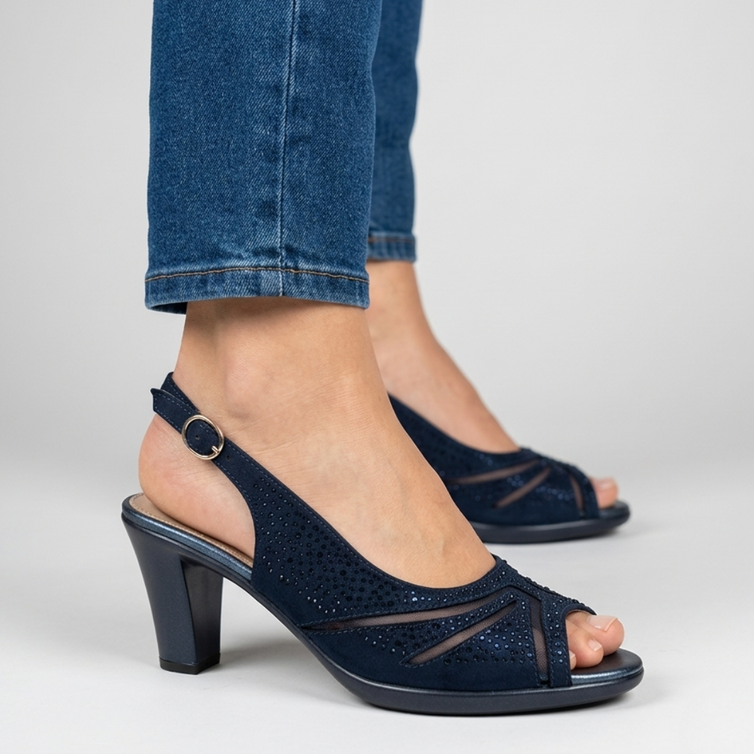 Nami | Sandalia Cómoda Mujer con Tacón