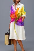 Lydia | Vestido Midi Elegante Multicolor