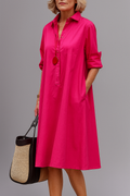 Chloe | Vestido Midi Elegante en Rosa