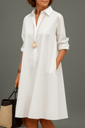 Sadie | Vestido Midi Elegante en Blanco