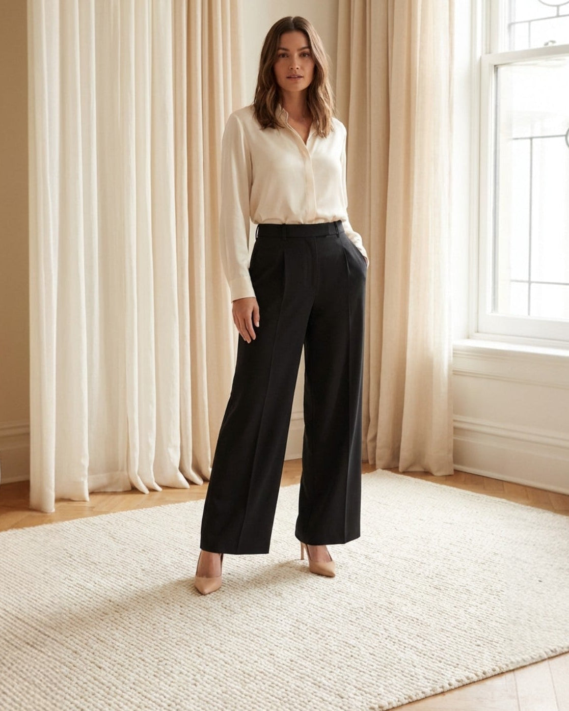 Elise | Pantalón Sastre Pata Ancha